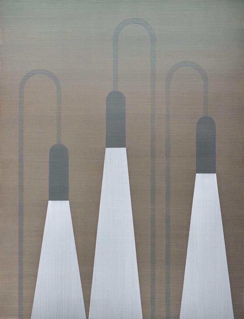 Three Lamps (2017) 130x 100 cm- Acryl auf Holz- 4600 Euro