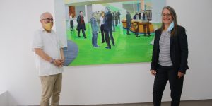 (v.l.) „ARTdrian“, Adrian Pantel und Heike Sterna, Galerie Der Mixer Foto: Edda Rössler